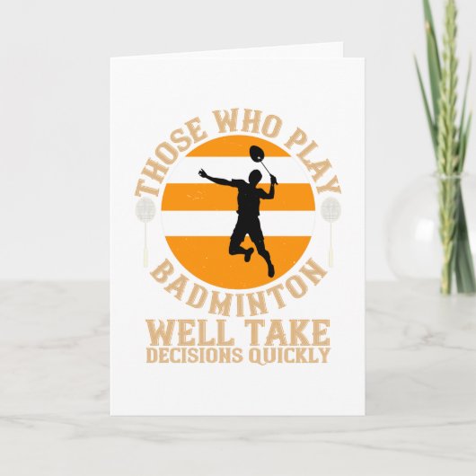 Badminton - Besluiten snel nemen Kaart (Voorkant)
