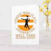 Badminton - Besluiten snel nemen Kaart (Gele Bloem)