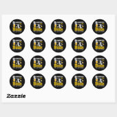 Badminton Bier Drinken Badminton Team  Ronde Sticker (Vel)