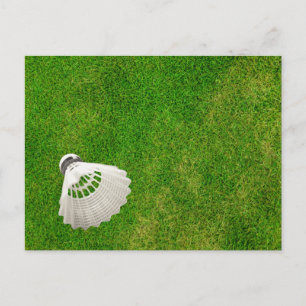 Badminton Birdie over het Groene Briefkaart