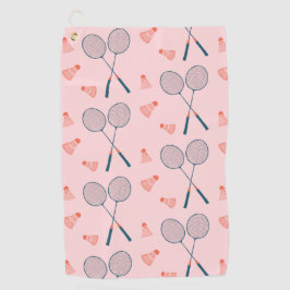  Badminton Birdie Racquet Shuttlecock Golfhanddoek