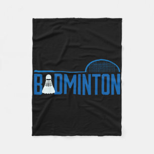 Badminton Birdie Shuttle voor Badminton Player Man Fleece Deken