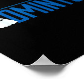 Badminton Birdie Shuttle Voor Badminton Speler Man Poster (Hoek)