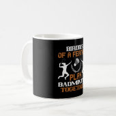 Badminton - Birdies of a vether Koffiemok (Voorkant links)