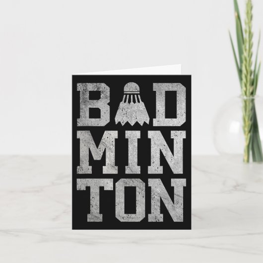 Badminton Birdies Shuttle Badminton Spelers en Lo Kaart (Voorkant)