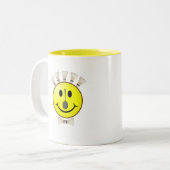 Badminton Bowtie Tweekleurige Koffiemok (Voorkant links)