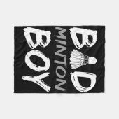 Badminton Boy - Love Badminton Bad Minton Boy Mann Fleece Deken (Voorkant (Horizontaal))