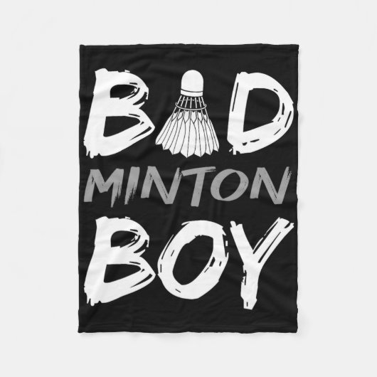 Badminton Boy - Love Badminton Bad Minton Boy Mann Fleece Deken (Voorkant)