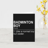 Badminton Boy Noun Definition Shuttle Badminton PL Kaart (Gele Bloem)