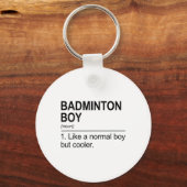Badminton Boy Noun Definition Shuttle Badminton PL Sleutelhanger (Voorkant)