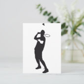 badminton briefkaart (Staand voorkant)
