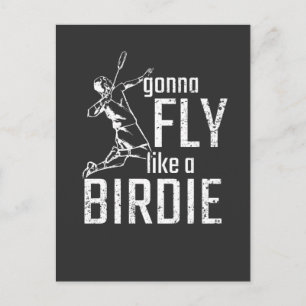 Badminton Briefkaart