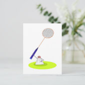 Badminton Briefkaart (Staand voorkant)