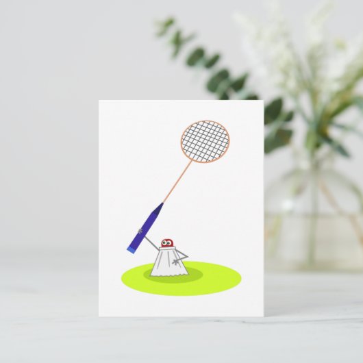 Badminton Briefkaart (Staand voorkant)