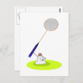 Badminton Briefkaart (Voorkant / Achterkant)