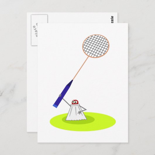 Badminton Briefkaart (Voorkant / Achterkant)