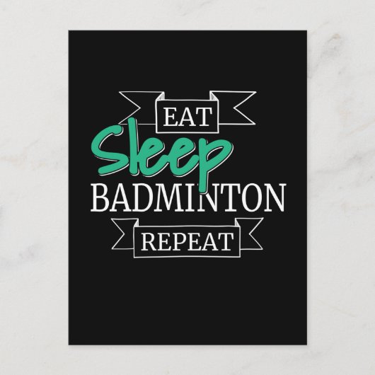 Badminton Briefkaart (Voorkant)