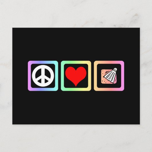 Badminton Briefkaart (Voorkant)