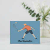 Badminton Briefkaart (Staand voorkant)