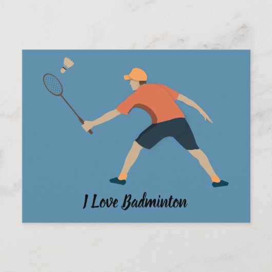 Badminton Briefkaart (Voorkant)