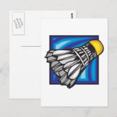 Badminton Briefkaart (Voorkant / Achterkant)