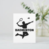 Badminton Briefkaart (Staand voorkant)