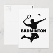 Badminton Briefkaart (Voorkant / Achterkant)