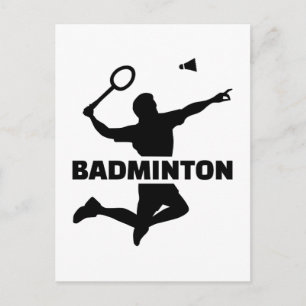 Badminton Briefkaart