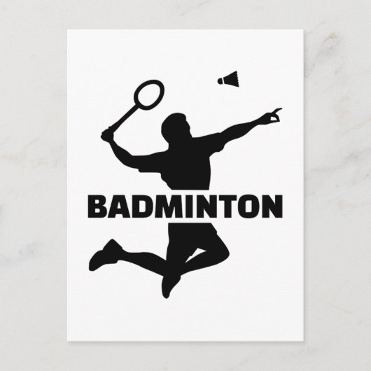 Badminton Briefkaart (Voorkant)