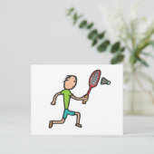 Badminton Briefkaart (Staand voorkant)