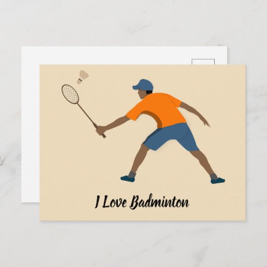 Badminton Briefkaart (Voorkant / Achterkant)
