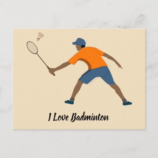 Badminton Briefkaart (Voorkant)