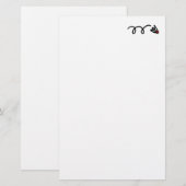 Badminton briefpapier voor het schrijven van briev (Voorkant / Achterkant)