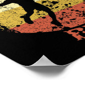 Badminton Bro Distressed Badminton Brother Poster (Hoek)