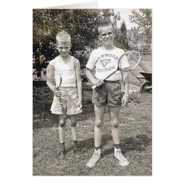 Badminton broers uit de jaren '60 (Voorkant)