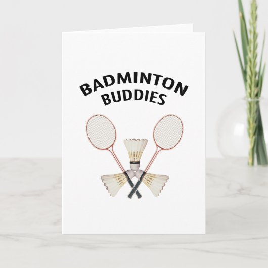 Badminton Buddies Kaart (Voorkant)
