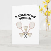 Badminton Buddies Kaart (Gele Bloem)