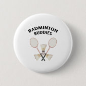 Badminton Buddies Ronde Button 5,7 Cm (Voorkant)