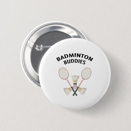 Badminton Buddies Ronde Button 5,7 Cm (Voorkant /achterkant)