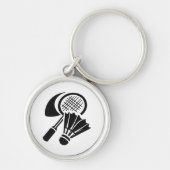 Badminton cadeau ideeën sleutelhanger (Voorkant)