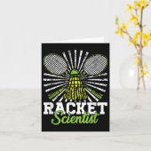 Badminton Cadeau Shuttle Racket Wetenschapper Badm Kaart (Gele Bloem)