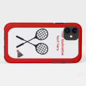 Badminton-cadeaus, racquet- en pendelocks Case-Mate iPhone case (Achterkant (horizontaal))