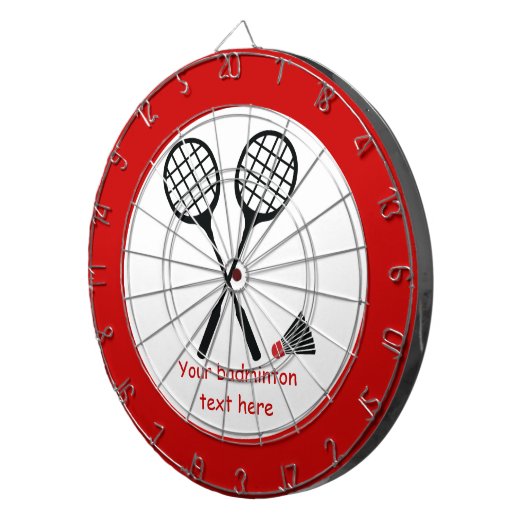 Badminton-cadeaus, racquet- en pendelocks dartbord (Voorkant Rechts)