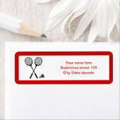 Badminton-cadeaus, racquet- en pendelocks etiket (Insitu)