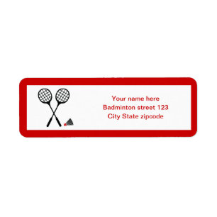 Badminton-cadeaus, racquet- en pendelocks etiket