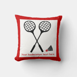Badminton-cadeaus, racquet- en pendelocks kussen
