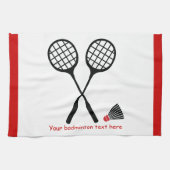 Badminton-cadeaus, racquet- en pendelocks theedoek (Horizontaal)