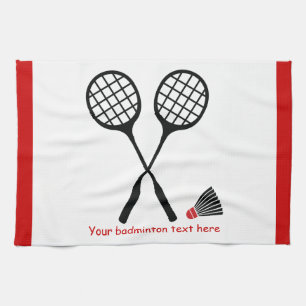 Badminton-cadeaus, racquet- en pendelocks theedoek