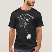 Badminton Cartoon Glove Serve  T-shirt (Voorkant)