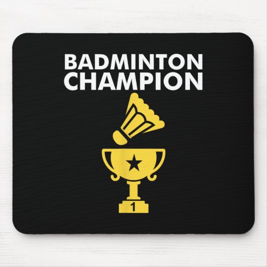 Badminton Champion Birdie Apparel Muismat (Voorkant)